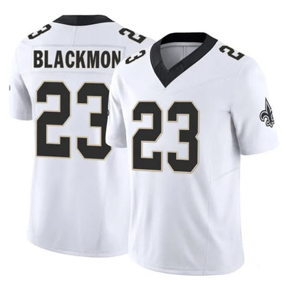 Tlead NO.Saints #23 Julian Blackmon Player White Limited Vapor F.U.S.E. Home Game Stitched Jerseys