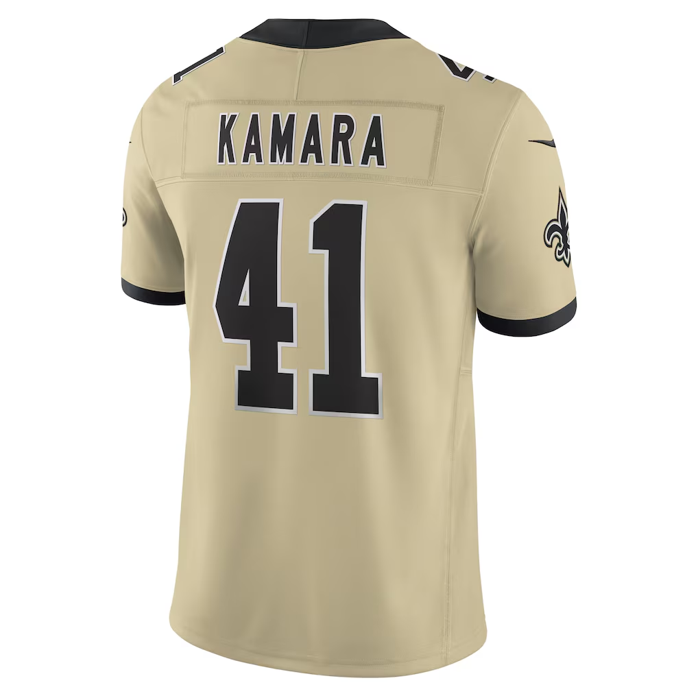 Tlead NO.Saints #41 Alvin Kamara Gold Alternate Gameday Golds Alternate Vapor F.U.S.E. Limited Stitched Jerseys