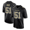 Tlead NO.Saints #51 Cesar Ruiz Player Black Carbon Fashion Home Game Stitched Jerseys