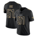 Tlead NO.Saints #51 Cesar Ruiz Player Black Impact Limited Home Game Stitched Jerseys