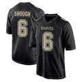 Tlead NO.Saints #6 Tyler Shough Player Black Carbon Fashion Home Game Stitched Jerseys