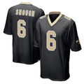 Tlead NO.Saints #6 Tyler Shough Player Black Home Game Stitched Jerseys