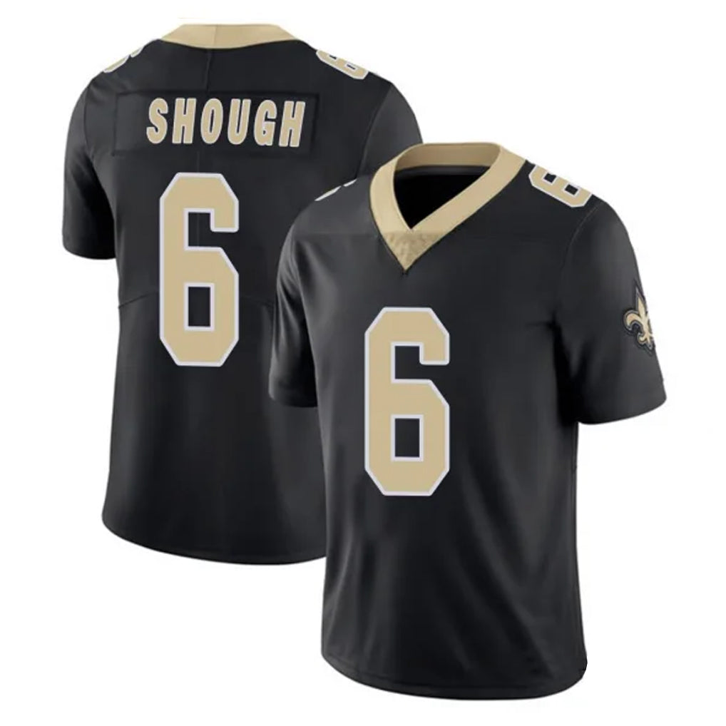 Tlead NO.Saints #6 Tyler Shough Player Black Limited Vapor Untouchable Home Game Stitched Jerseys