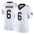 Tlead NO.Saints #6 Tyler Shough Player White Limited Vapor F.U.S.E. Home Game Stitched Jerseys