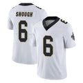 Tlead NO.Saints #6 Tyler Shough Player White Limited Vapor Untouchable Home Game Stitched Jerseys