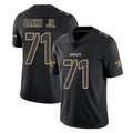 Tlead NO.Saints #71 Kelvin Banks Jr. Player Black Impact Limited Home Game Stitched Jerseys