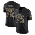 Tlead NO.Saints #75 Taliese Fuaga Player Black Impact Limited Home Game Stitched Jerseys