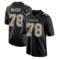 Tlead NO.Saints #78 Erik McCoy Player Black Carbon Fashion Home Game Stitched Jerseys