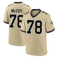 Tlead NO.Saints #78 Erik McCoy Player Gold Home Game Stitched Jerseys
