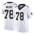 Tlead NO.Saints #78 Erik McCoy Player White Limited Vapor F.U.S.E. Home Game Stitched Jerseys