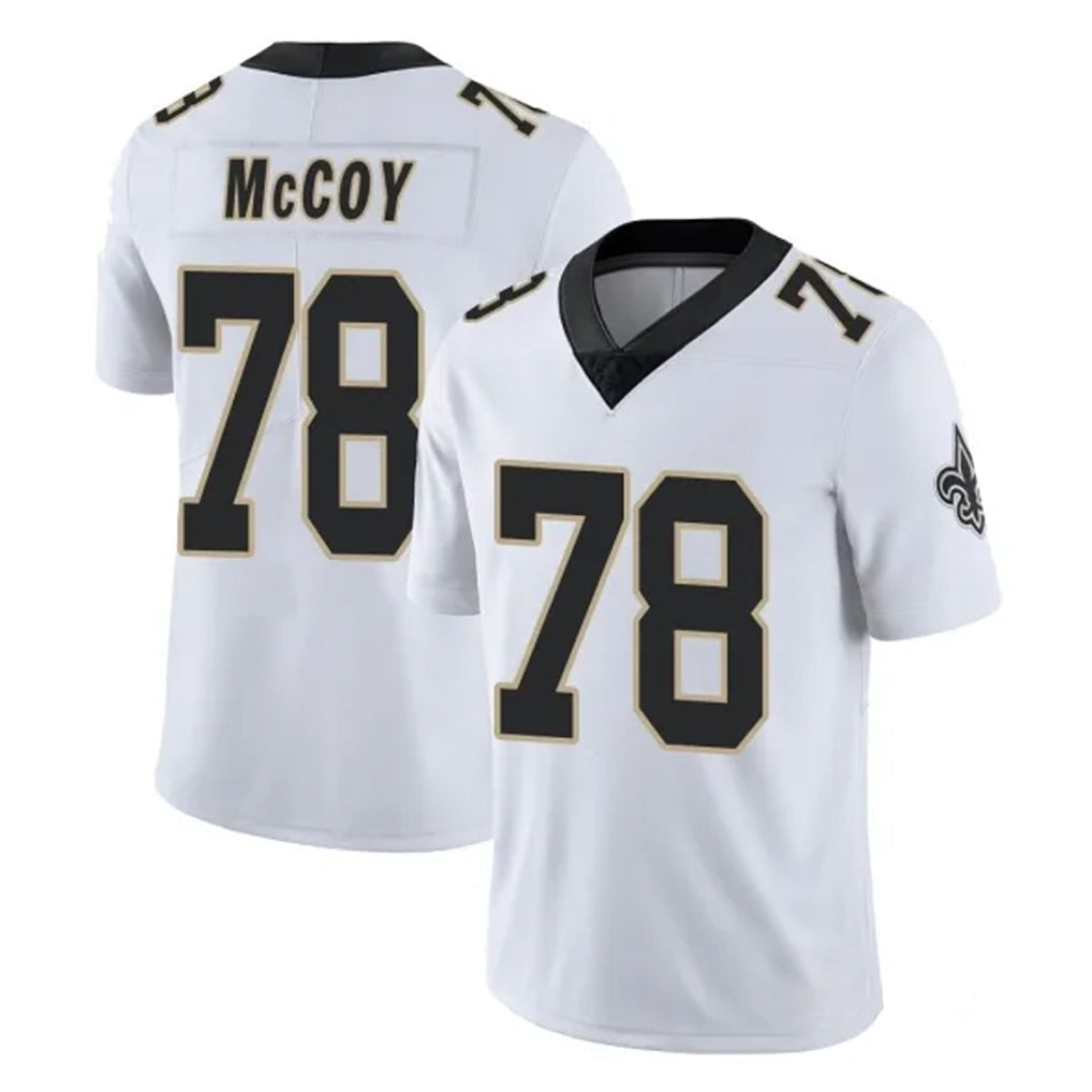 Tlead NO.Saints #78 Erik McCoy Player White Limited Vapor Untouchable Home Game Stitched Jerseys