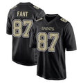 Tlead NO.Saints #87 Noah Fant Player Black Carbon Fashion Home Game Stitched Jerseys
