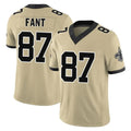 Tlead NO.Saints #87 Noah Fant Player Gold Limited Vapor F.U.S.E. Home Game Stitched Jerseys