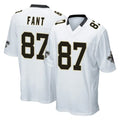 Tlead NO.Saints #87 Noah Fant Player White Home Game Stitched Jerseys