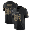 Tlead NO.Saints #94 Cameron Jordan Player Black Impact Limited Home Game Stitched Jerseys