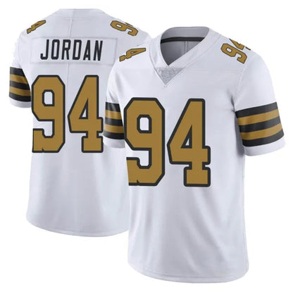 Tlead NO.Saints #94 Cameron Jordan Player White Limited Color Rush Home Game Stitched Jerseys