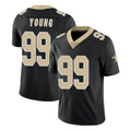 Tlead NO.Saints #99 Chase Young Player Black Limited Vapor Untouchable Home Game Stitched Jerseys