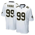 Tlead NO.Saints #99 Chase Young Player White Home Game Stitched Jerseys
