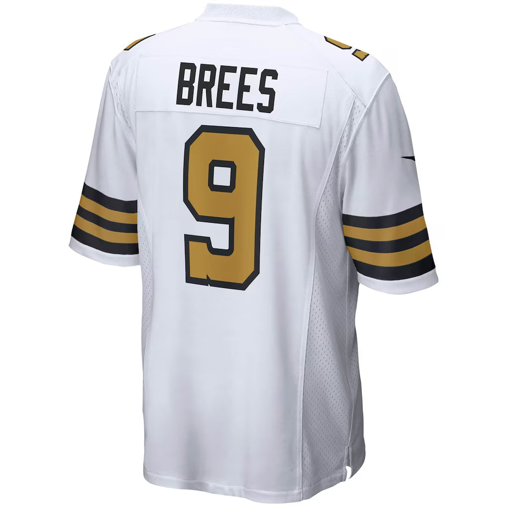 Tlead NO.Saints #9 Drew Brees White Alternate Game Stitched Jerseys