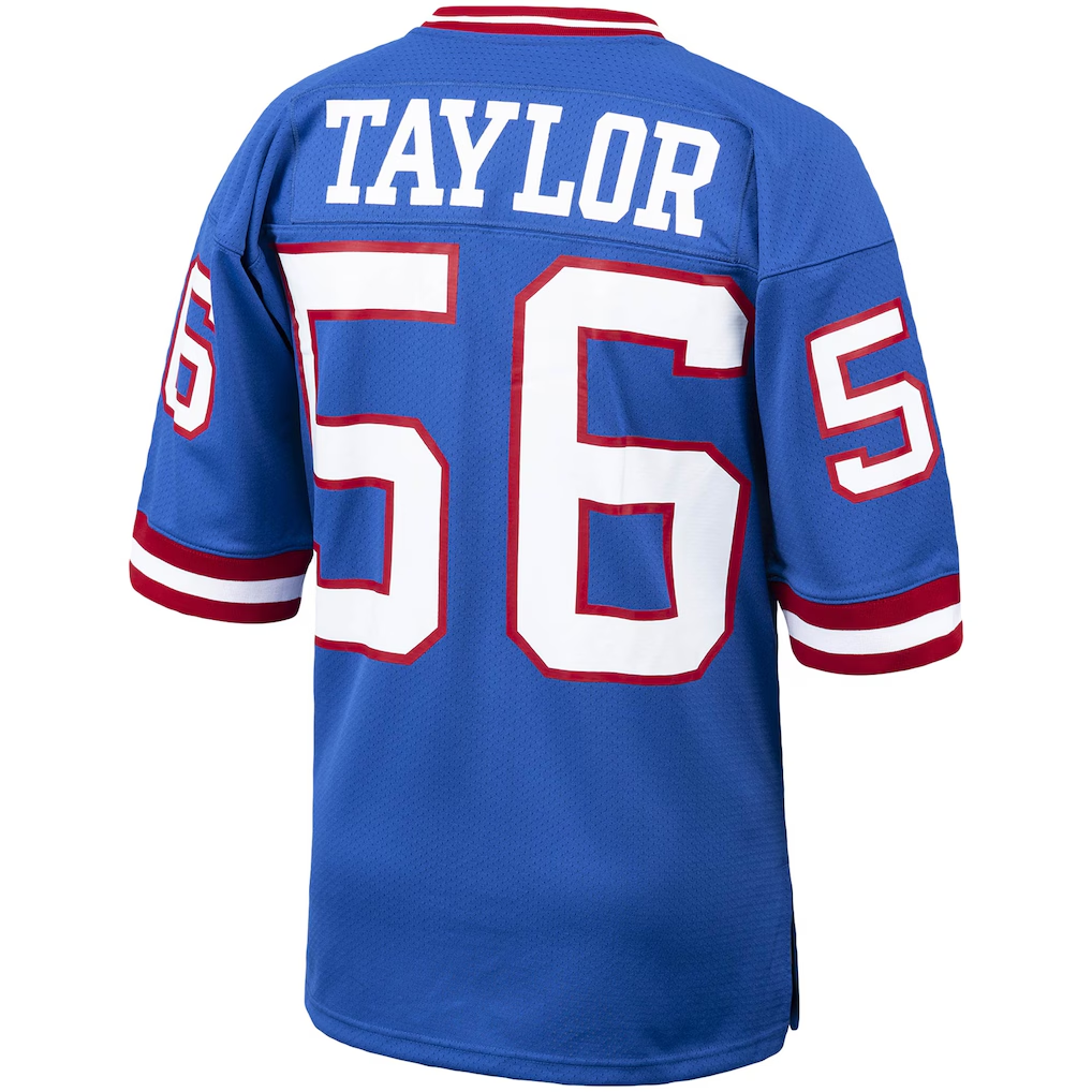 Tlead NY.Giants 1986 #56 Lawrence Taylor Mitchell & Ness Royal Authentic Throwback Retired Player Jersey Stitched Puhic Jersey