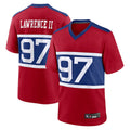 Tlead NY.Giants Secondary Throwback Alternate Jerseys - Red - #97 Dexter Lawrence II Player