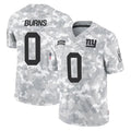 Tlead NY.Giants #0 Brian Burns Player Arctic Camo Salute To Service Limited Game Stitched Jerseys