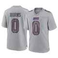 Tlead NY.Giants #0 Brian Burns Player Gray Atmosphere Fashion Limited Game Stitched Jerseys