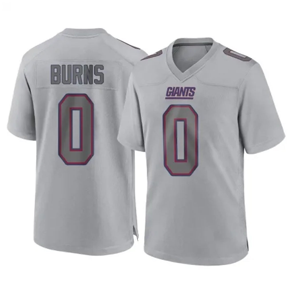 Tlead NY.Giants #0 Brian Burns Player Gray Atmosphere Fashion Limited Game Stitched Jerseys