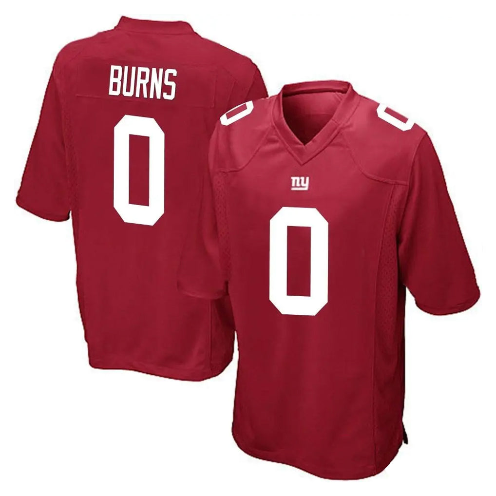 Tlead NY.Giants #0 Brian Burns Player Red Home Game Stitched Jerseys