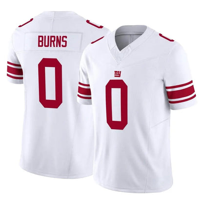 Tlead NY.Giants #0 Brian Burns Player White Limited Vapor F.U.S.E. Home Game Stitched Jerseys