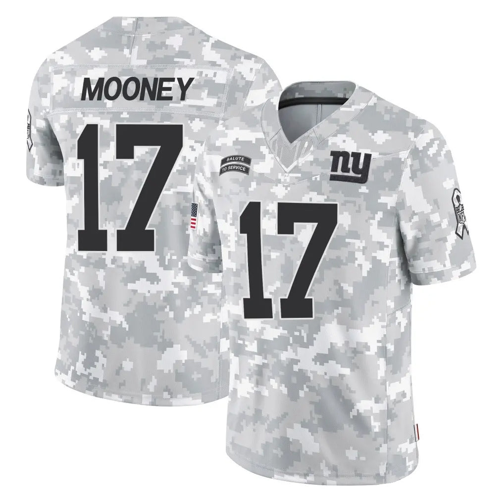 Tlead NY.Giants #17 Darnell Mooney Player Arctic Camo Salute To Service Limited Game Stitched Jerseys