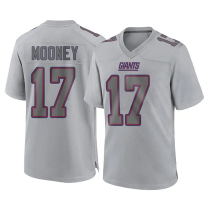 Tlead NY.Giants #17 Darnell Mooney Player Gray Atmosphere Fashion Limited Game Stitched Jerseys