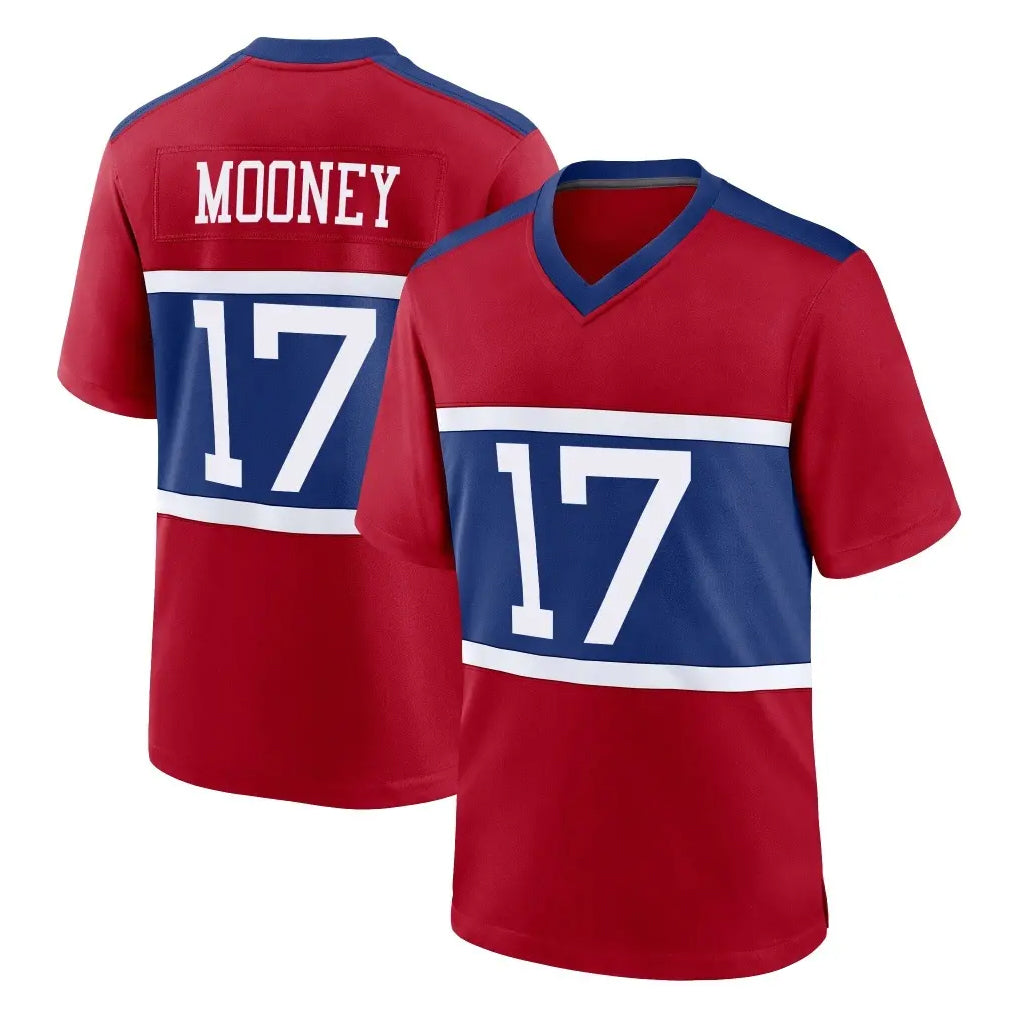 Tlead NY.Giants #17 Darnell Mooney Player Red Century Home Game Stitched Jerseys