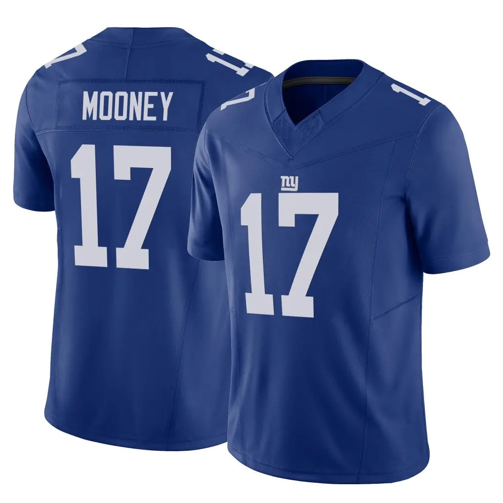 Tlead NY.Giants #17 Darnell Mooney Player Royal Limited Vapor F.U.S.E. Home Game Stitched Jerseys