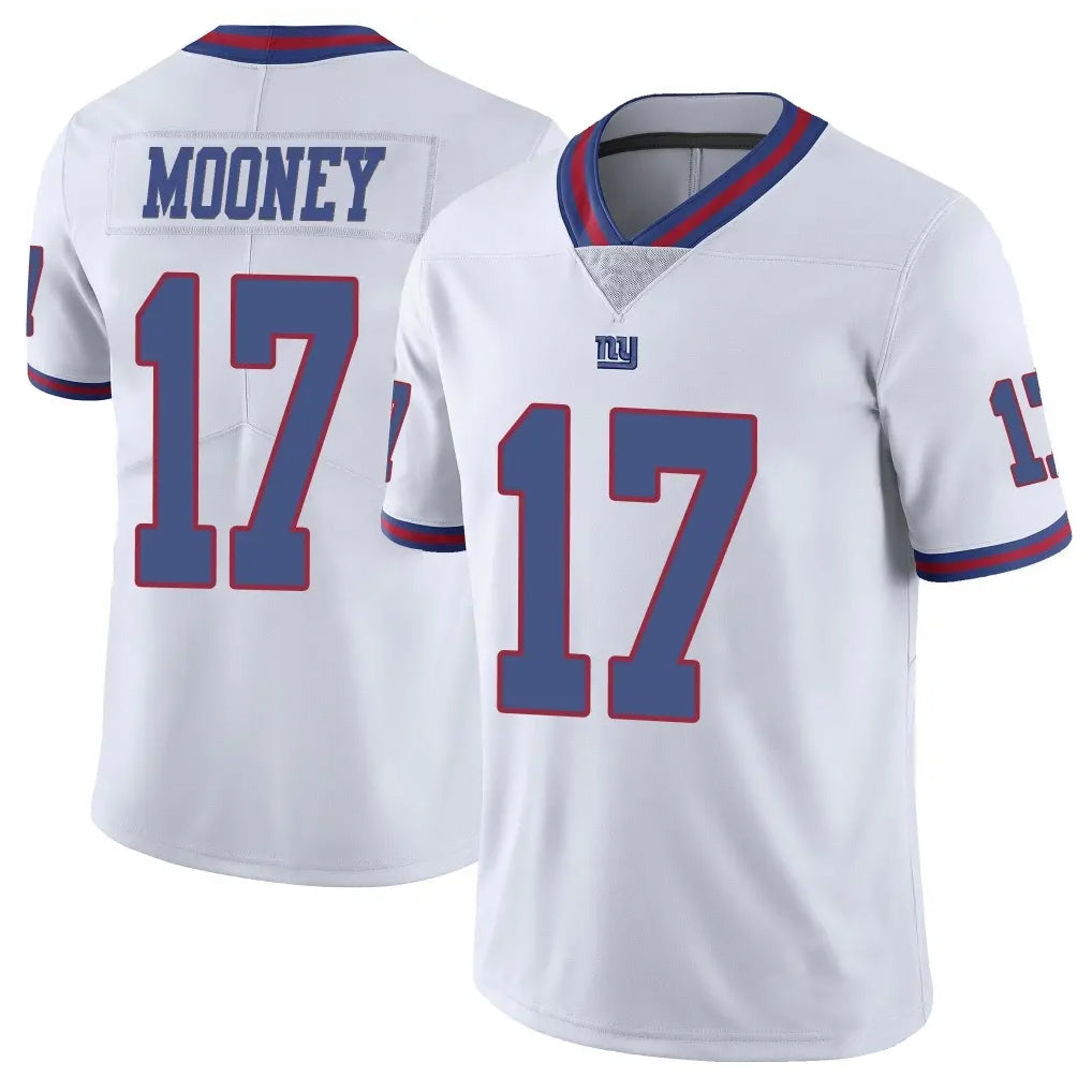 Tlead NY.Giants #17 Darnell Mooney Player White Color Rush Home Game Stitched Jerseys