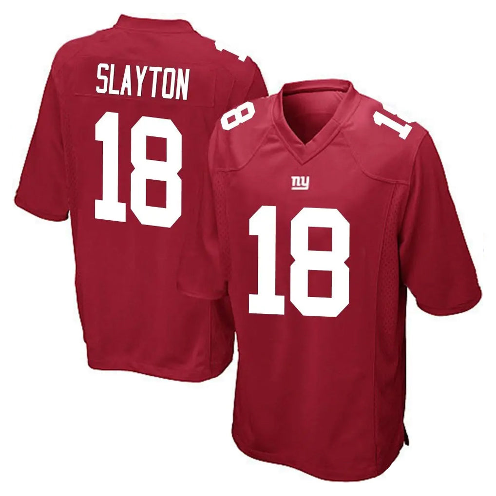 Tlead NY.Giants #18 Darius Slayton Player Red Home Game Stitched Jerseys