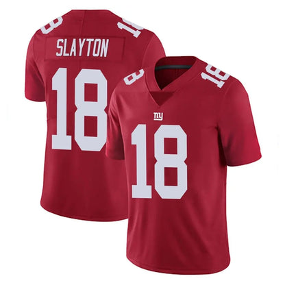 Tlead NY.Giants #18 Darius Slayton Player Red Limited Vapor Untouchable Home Game Stitched Jerseys