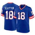 Tlead NY.Giants #18 Darius Slayton Player Royal Classic Home Game Stitched Jerseys