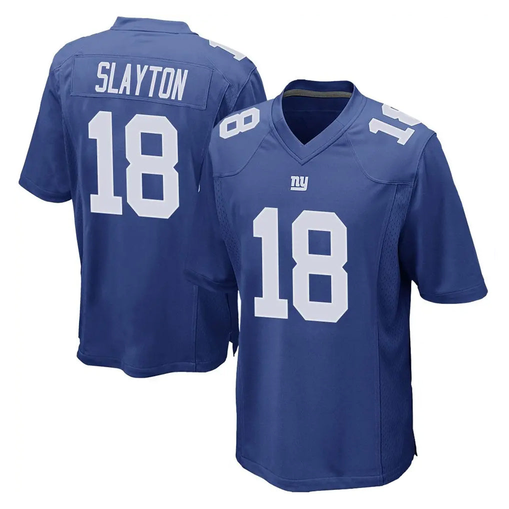 Tlead NY.Giants #18 Darius Slayton Player Royal Home Game Stitched Jerseys