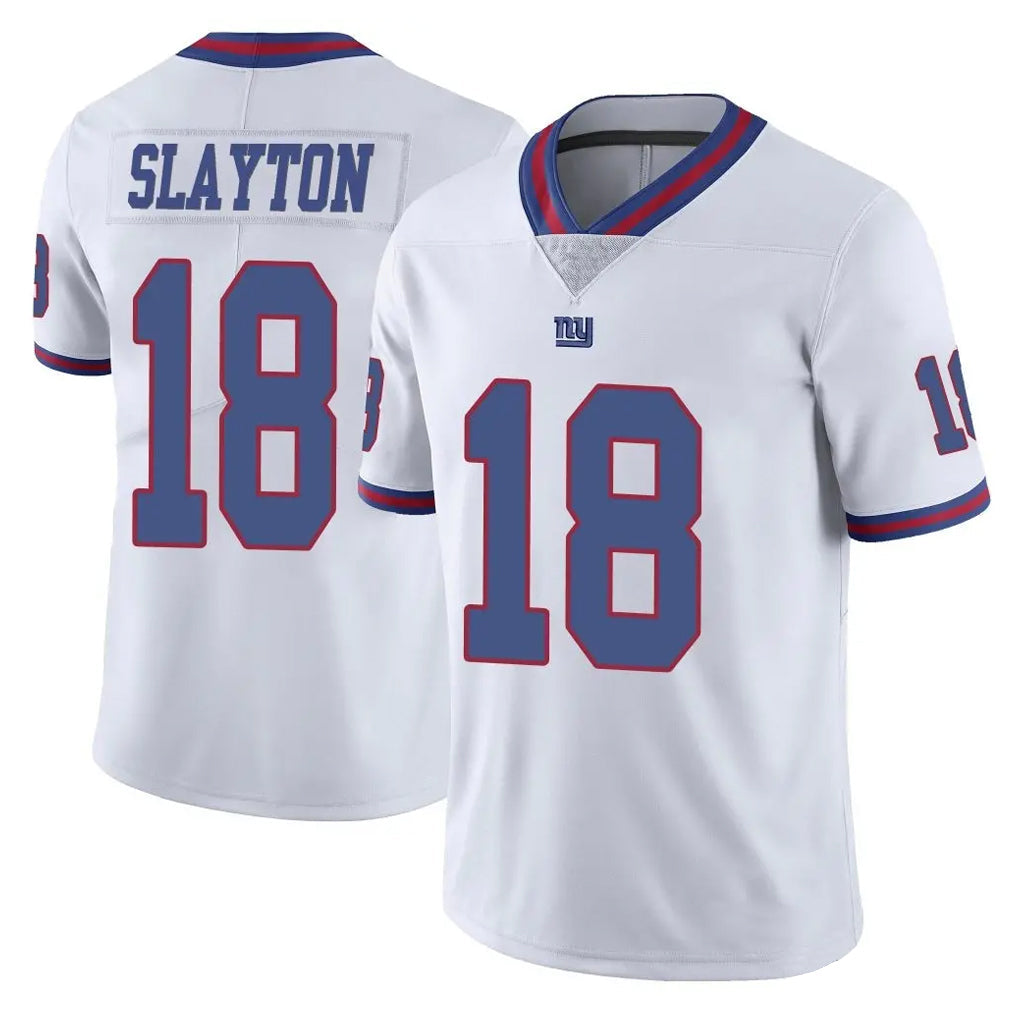 Tlead NY.Giants #18 Darius Slayton Player White Color Rush Home Game Stitched Jerseys