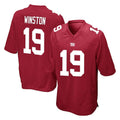 Tlead NY.Giants #19 Jameis Winston Player Red Home Game Stitched Jerseys