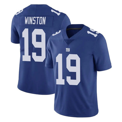 Tlead NY.Giants #19 Jameis Winston Player Royal Limited Vapor Untouchable Home Game Stitched Jerseys