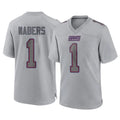Tlead NY.Giants #1 Malik Nabers Player Gray Atmosphere Fashion Limited Game Stitched Jerseys