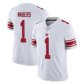 Tlead NY.Giants #1 Malik Nabers Player White Limited Vapor Untouchable Home Game Stitched Jerseys
