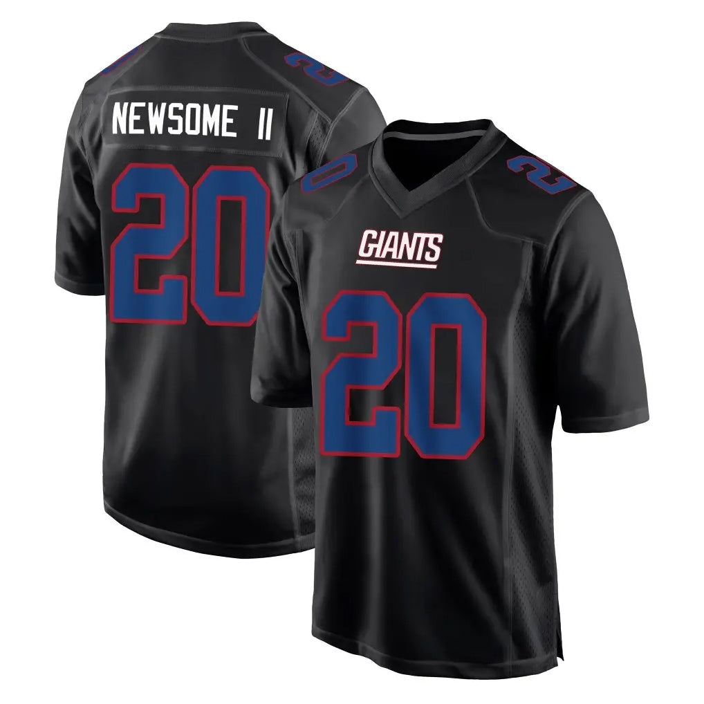 Tlead NY.Giants #20 Greg Newsome II Player Carbon Fashion Limited Home Game Stitched Jerseys