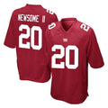 Tlead NY.Giants #20 Greg Newsome II Player Red Home Game Stitched Jerseys