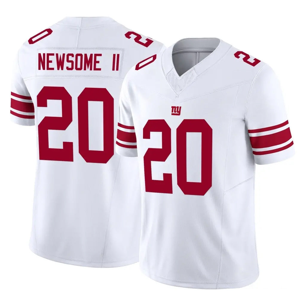 Tlead NY.Giants #20 Greg Newsome II Player White Limited Vapor F.U.S.E. Home Game Stitched Jerseys