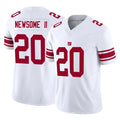 Tlead NY.Giants #20 Greg Newsome II Player White Limited Vapor F.U.S.E. Home Game Stitched Jerseys