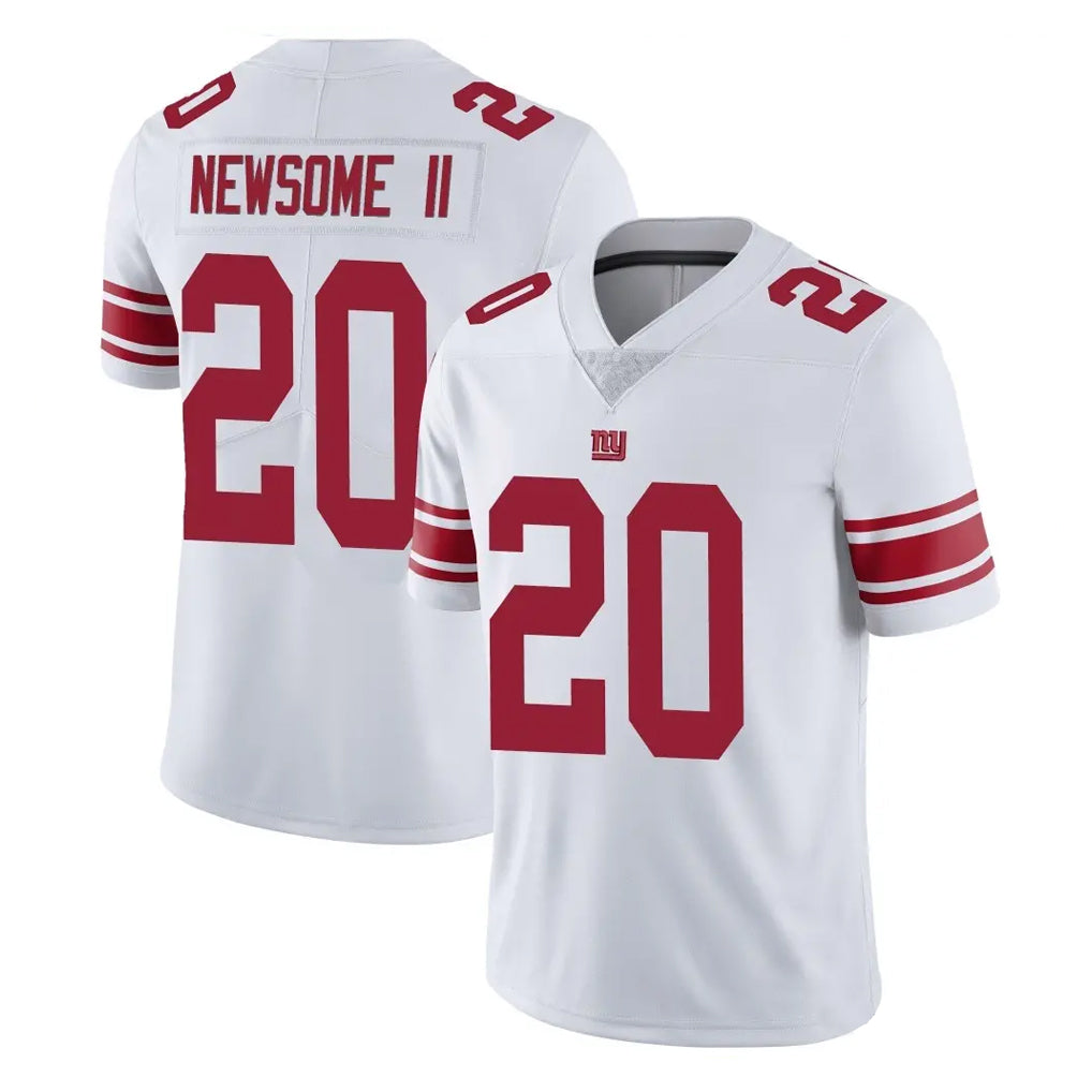 Tlead NY.Giants #20 Greg Newsome II Player White Limited Vapor Untouchable Home Game Stitched Jerseys