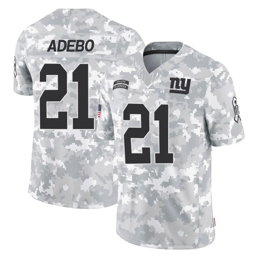 Tlead NY.Giants #21 Paulson Adebo Player Arctic Camo Salute To Service Limited Game Stitched Jerseys